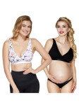 Mäkká podprsenka s kosticami Mitex Lilly A'2 černošedá XL