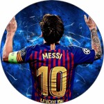 Jedlý papier Lionel Messi v drese FC Barcelona, 19,5 cm - Pictu Hap
