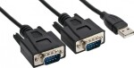 InLine InLine® USB 2.0 to 2x Serial Adapter Cable USB Type A to 2x 9 Pin Sub-D male 1.5m