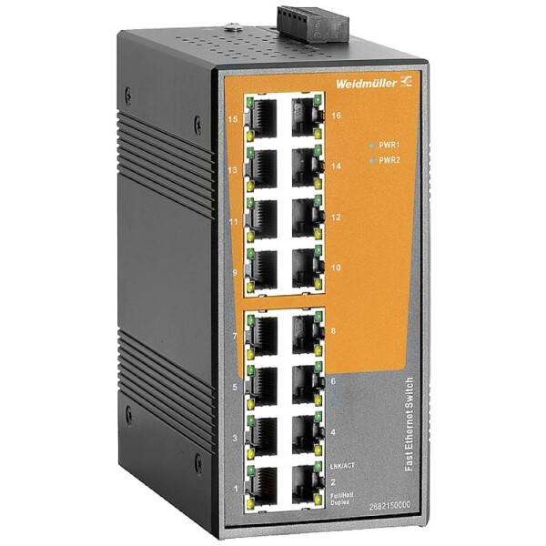 Weidmüller IE-SW-EL16-16TX priemyselný ethernetový switch 10 / 100 MBit/s; 2682150000