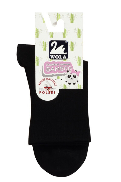 DÁMSKE HLADKÉ PONOŽKY S BAMBUSOM U84.028 černá 33/35
