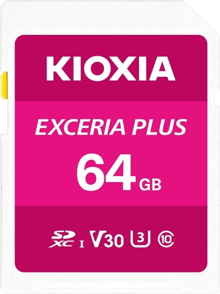 Kioxia Exceria Plus SDXC 64 GB Class 10 UHS-I/U3 V30 (LNPL1M064GG4)