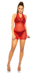 Sexy Gogo-Net-Minidress red Einheitsgroesse