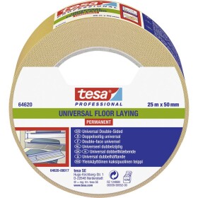 Tesa UNIVERSAL PERMANENT 64620-00017-11 Gaffer tape tesa® Professional biela (d x š) 25 m x 50 mm 1 ks; 64620-00017-11