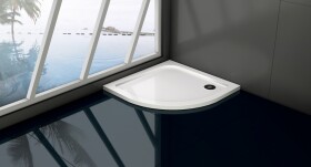 OLSEN SPA - Štvrťkruhová mramorová sprchová vanička VENETS R550 - Rozmer A - 100, Rozmer B - 100 VANKCTVRT10