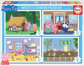 Educa Puzzle Prasiatko Peppa 4v1