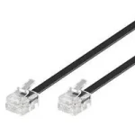 MicroConnect Modulárny kábel RJ11 (M) - RJ11 (M) 3m čierna (MPK187)