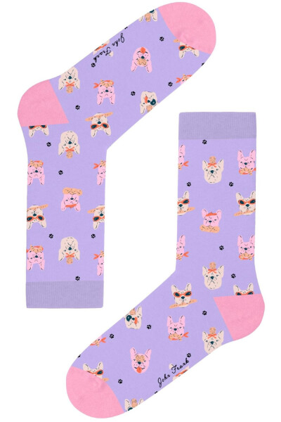 Dámske ponožky John Frank WJFLSFUN70 UNI Purple