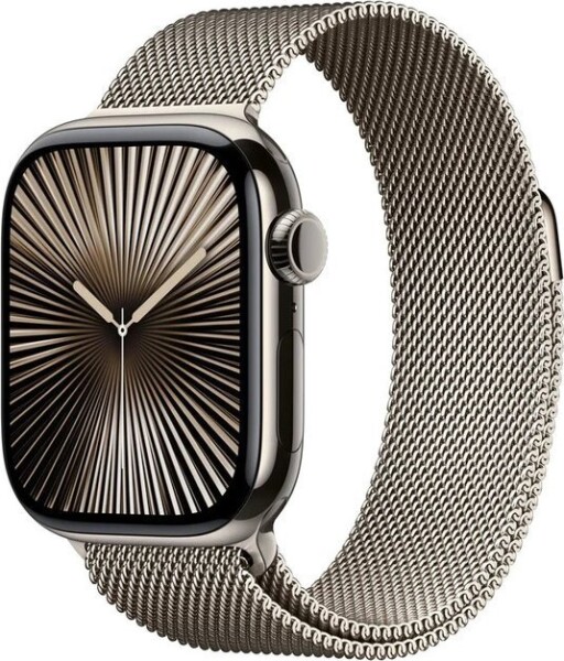 Apple Watch 10 GPS + Cellular 42mm Natural Titanium Milanese Loop Sivý (MWXF3QF/A)