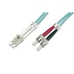 DIGITUS Fiber Optic Patch Cord, LC to ST, Multimode 50/125 µ, Duplex Length 1m, Class OM3 (DK-2531-01/3)