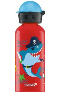 SIGG Alu Kids Underwater Pirates 0.4 l červená / Fľaša / Hliník (8624.70)