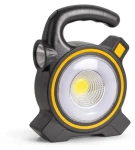 Entac LED pracovné svietidlo so solárnym dobíjaním čierna/žltá / Pracovné svietidlo / Powerbanka 1500mAh / 1W / IP20 (EWL-1W-SOL-R)