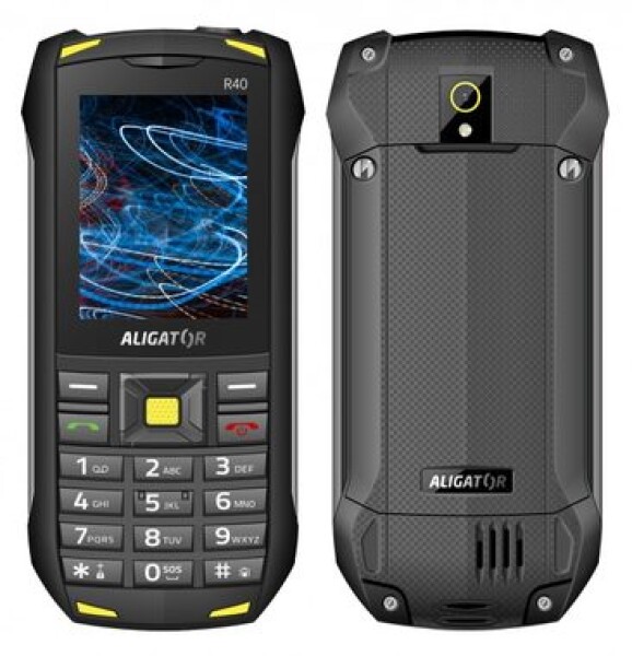 Aligator R40 eXtremo čierno-žltá / 2.4 / 5MP / Dual-SIM / IP68 (AR40BY)