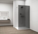 POLYSAN - ESCA CHROME jednodielna sprchová zástena na inštaláciu k stene, dymové matné sklo, 1200 ES1412-01