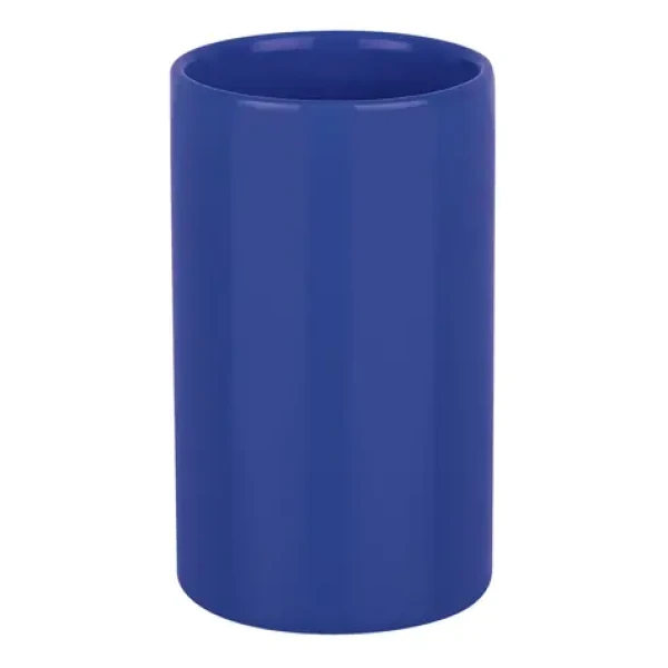 Spirella TUBE kelímok na kefky tmavomodrý / keramika (7610583160683)