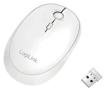 LogiLink Bezdrôtová myš biela / Bezdrôtová myš / 800/1200/1600 DPI / Bluetooth 4.0 / 2.4 GHz (ID0205)