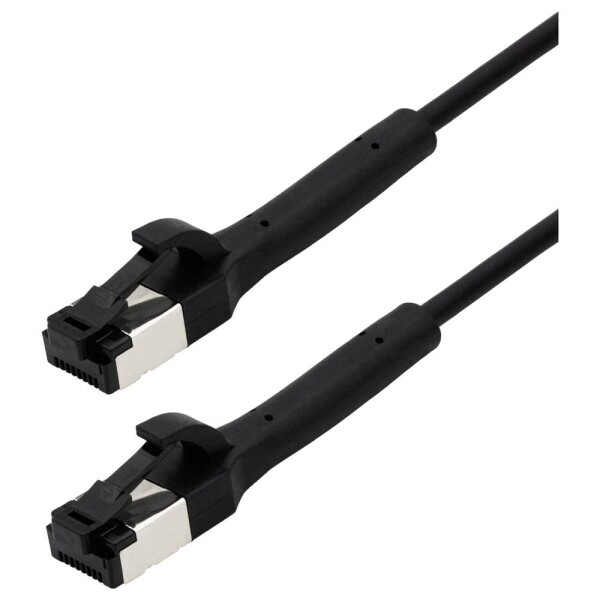 Maxtrack TI42-5L RJ45 sieťové káble, prepojovacie káble CAT 8.1 U/FTP 5 m čierna jednoduché tienenie, flexibilný 1 ks; TI42-5L