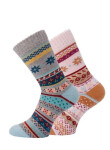 WiK 37903 Anden Style Dámske ponožky A'2 35-42 růžovo-modrá 35-38