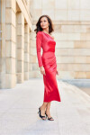 Večerné šaty SUK0438 červené - Roco Fashion 36
