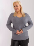 PM SW PM 3007+1 jumper.18 tmavosivá XL/XXL