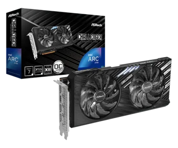 ASRock Intel Arc A750 SE 8G / 2200 MHz / 8GB GDDR6 / 256-bit / 1xHDMI + 3x DP / (8+8) (90-GA5AZZ-00UANF)