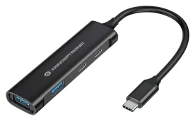 Conceptronic HUBBIES12B / USB hub / 2x USB-A 3.2 Gen2 / 2x USB-C 3.2 Gen1 / hliníkový (110517707101)