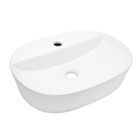 Mereo Umývadlo na dosku bez prepadu, Lota, 505x385x120 mm, keramické UC513912O