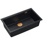 Quadron Quadron - Granitový drez Logan 110 Black Čierny HQD7644U7_BLM_U