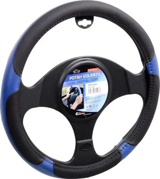 Compass Poťah volantu GRIP modrý / Poťah volantu / priemer 37-39 cm (31403)