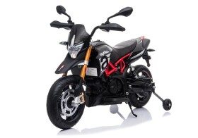 Mamido Detská elektrická motorka Aprilia čierna