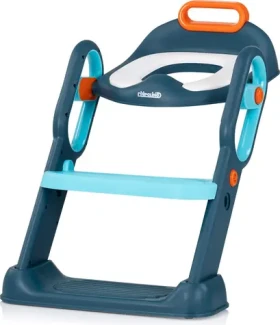 CHIPOLINO Záchodová doska s rebríkom Flippy Blue (STPFL0252BL)