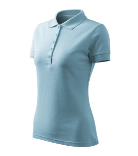 Pique Polo Dámske voľné polo tričko sky blue 2XL