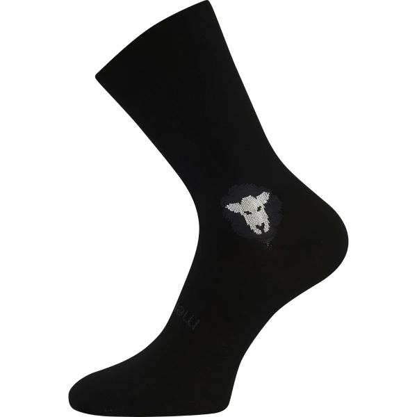 VOXX Ponožky anatomicky tvarované z merino BAREFOOTAN s ionty stříbra ČERNÉ (3 páry) 47-50 124976