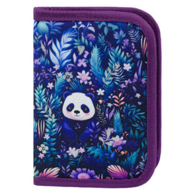 BAAGL Školský peračník jednoposchodový Jungle Panda / 20x15x3 cm (A-32933)