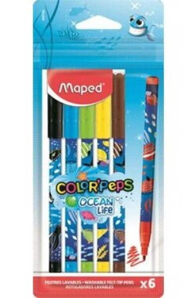 Maped Fixy Color#39;Peps Ocean Life Decorated 6ks (154963)