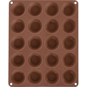 Orion silikonová pečiaca forma na mini muffiny hnedá (na 20 ks) - Orion - Orion