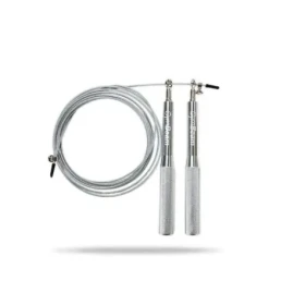 Švihadlo Metal Jumping Rope Silver - GymBeam (sivá) (40192-1-silver)