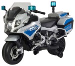 Mamido Detská elektrická motorka BMW R1200 Polícia strieborná