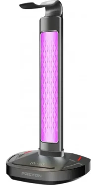 PREYON Heron Beak RGB Stojanček na slúchadlá / 2xUSB / 3.mm jack / RGB LED (13123160)