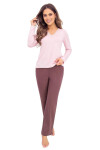 Donna Daphne dlhé pyžamo S-2XL béžová XL