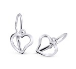 Cutie Jewellery Srdiečkové náušničky z bieleho zlata C2760-10-X-2
