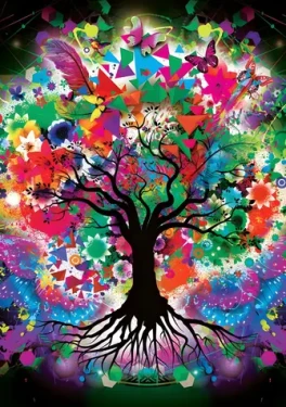 YAZZ Puzzle Farebný strom