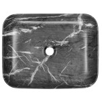 INVENA - Umývadlo na dosku FLORINA TREND 51cm mramor/grafit mat CE-40-723-C