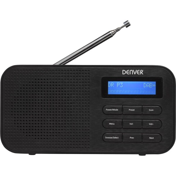 DENVER DAB-42 kompaktné rádio / DAB+ / FM / LCD displej / 1W RMS (DAB-42)