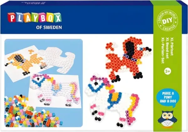 PLAYBOX Zažehľovacie korálky Koník a psík XL