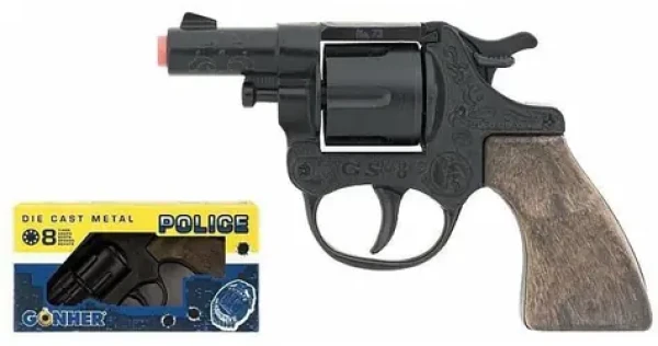 GONHER Revolver policajný kovový malý