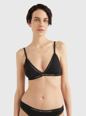 Dámska podprsenka LACE UNLINED TRIANGLE BRA UW0UW04242BDS čierna Tommy Hilfiger