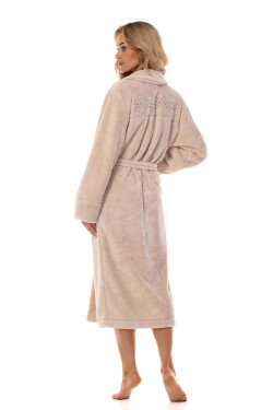 Dámsky župan 2413 Camelia angora plus - L&L Béžová 3XL