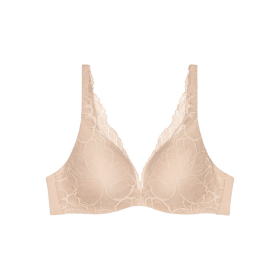 Dámska čipkovaná podprsenka Body Make-Up Illusion WP - Triumph naze béžová (00NZ) 085F