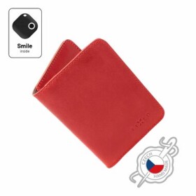 FIXED Smile Wallet XL Kožená peňaženka so smart trackerom FIXED Smile PRO červená (FIXSM-SWXL2-RD)